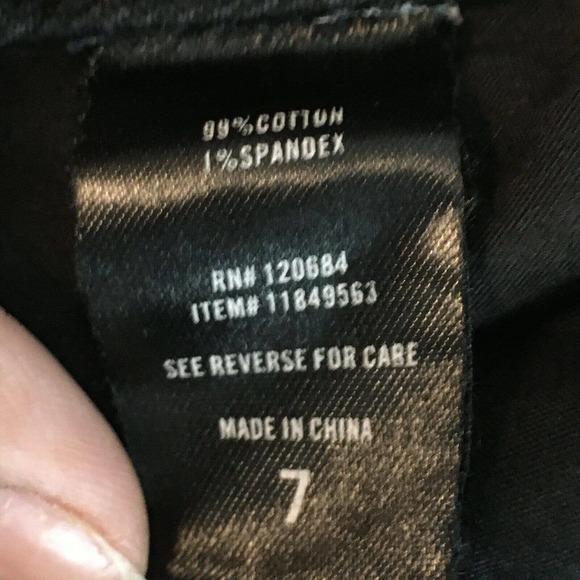 Hot Topic HT‎ Denim Jeans Womens Juniors Sz 7 Black High Rise Mom Jeans - Picture 7 of 10